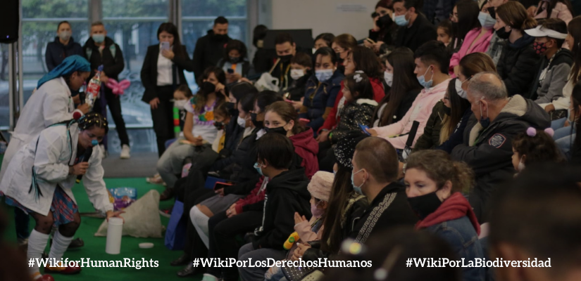 Presentamos en la FILBo  #WikiforHumanRights,  #WikiPorLosDerechosHumanos y #WikiPorLaBiodiversidad