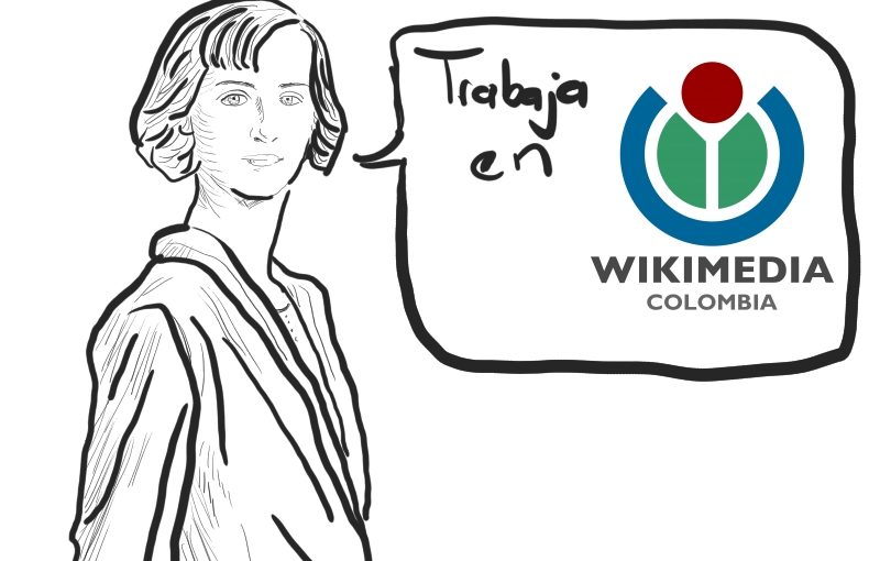 Carolina Cárdenas de Jaramillo Arango ilustrada para Wikimedia Colombia